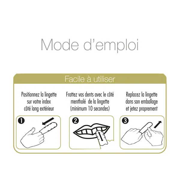 mode emploi lingette dentaire